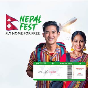 Nepal Fest - Fly Home For Free