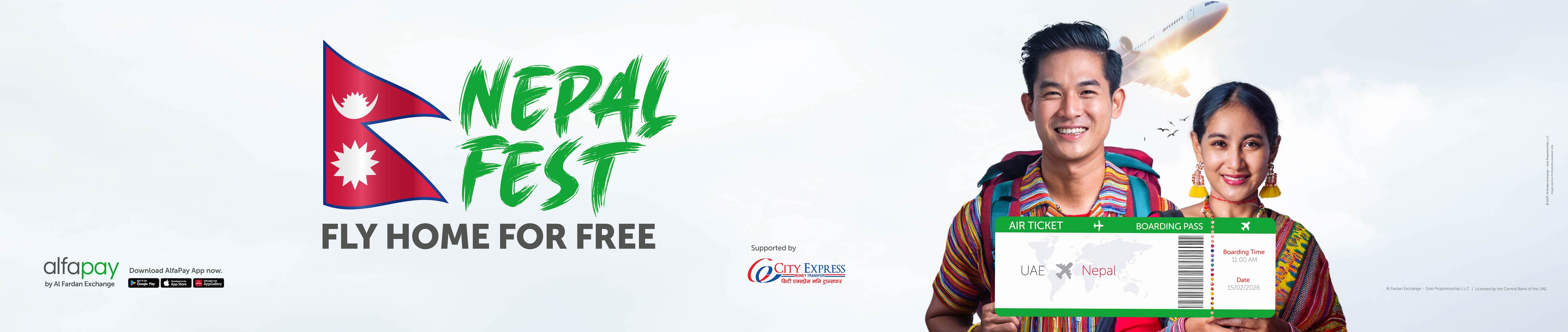 Nepal Fest - Fly Home For Free